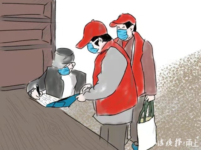 大学生手绘动人瞬间,致敬一线抗疫志愿者