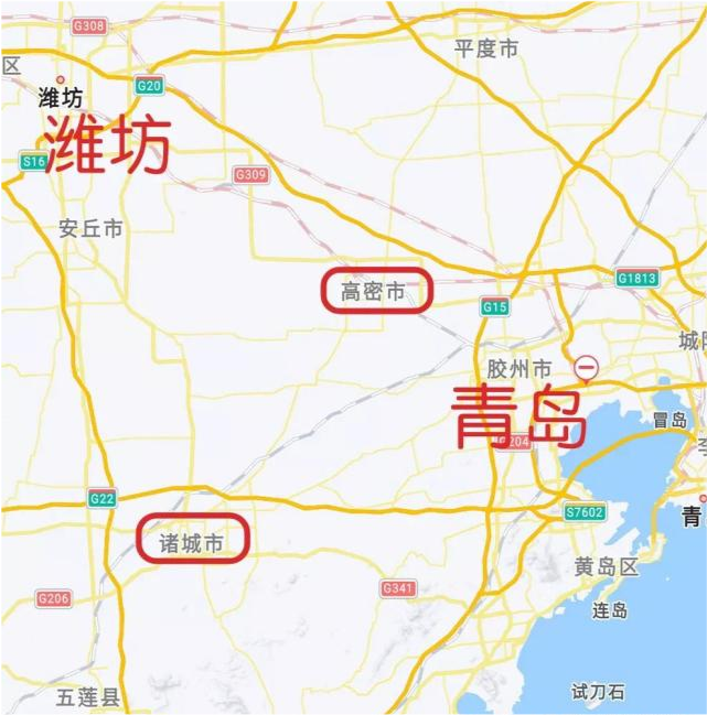 高密市以及诸城市,潍坊旗下得力战将,未来很可能归入青岛么?