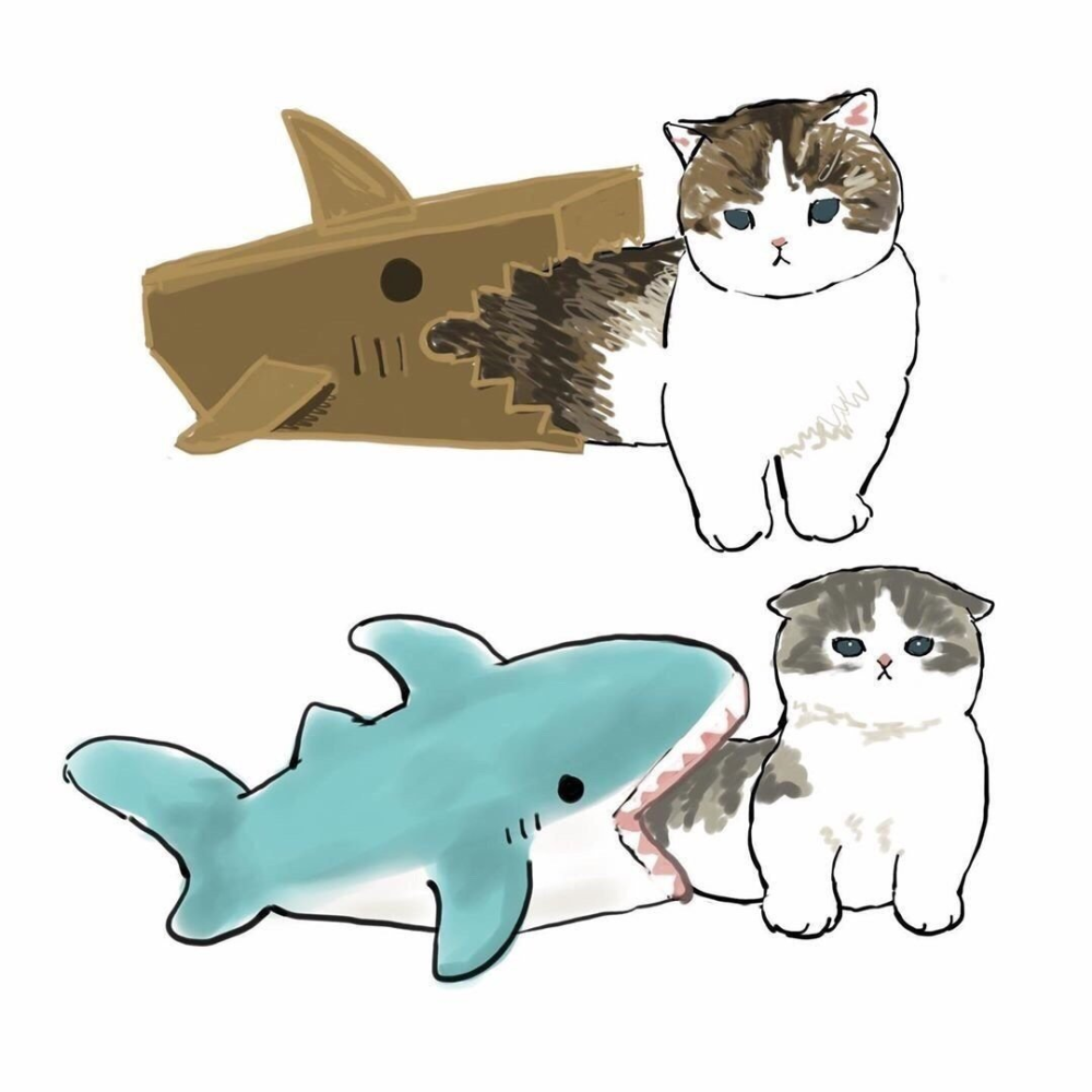 手绘猫咪,画师mofu_sand