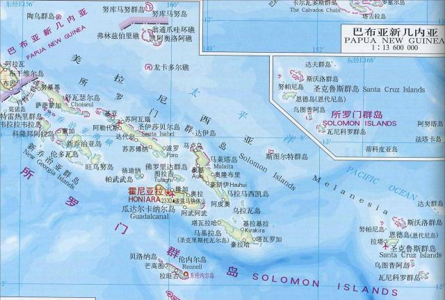 所罗门群岛是美拉尼西亚群岛的一部分,由超过990个岛屿组成,位于南