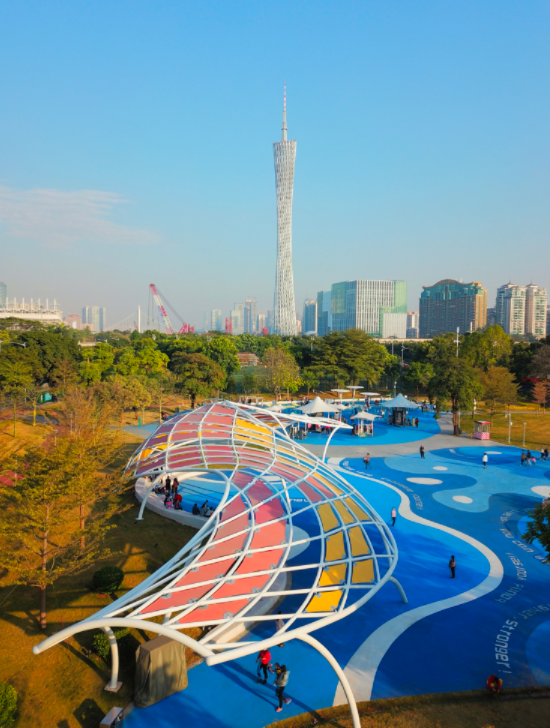 使用去年10月,广州首座智能体育公园亮相二沙岛,"头啖汤"受到市民的