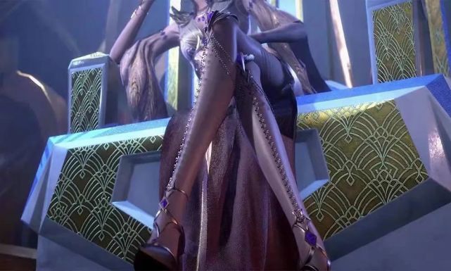 斗罗镜头拉近展示比比东的身材特写紫色魅力让你尽收眼底