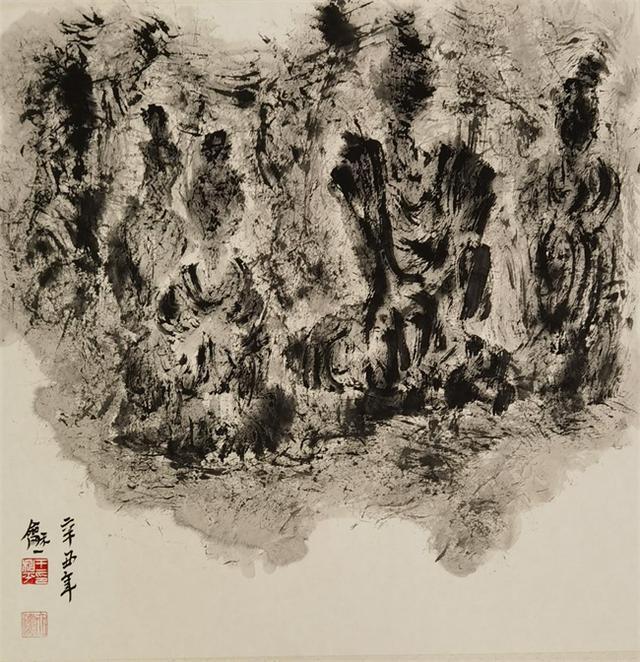 艺术鉴赏网祭墨有灵的王和平手指画