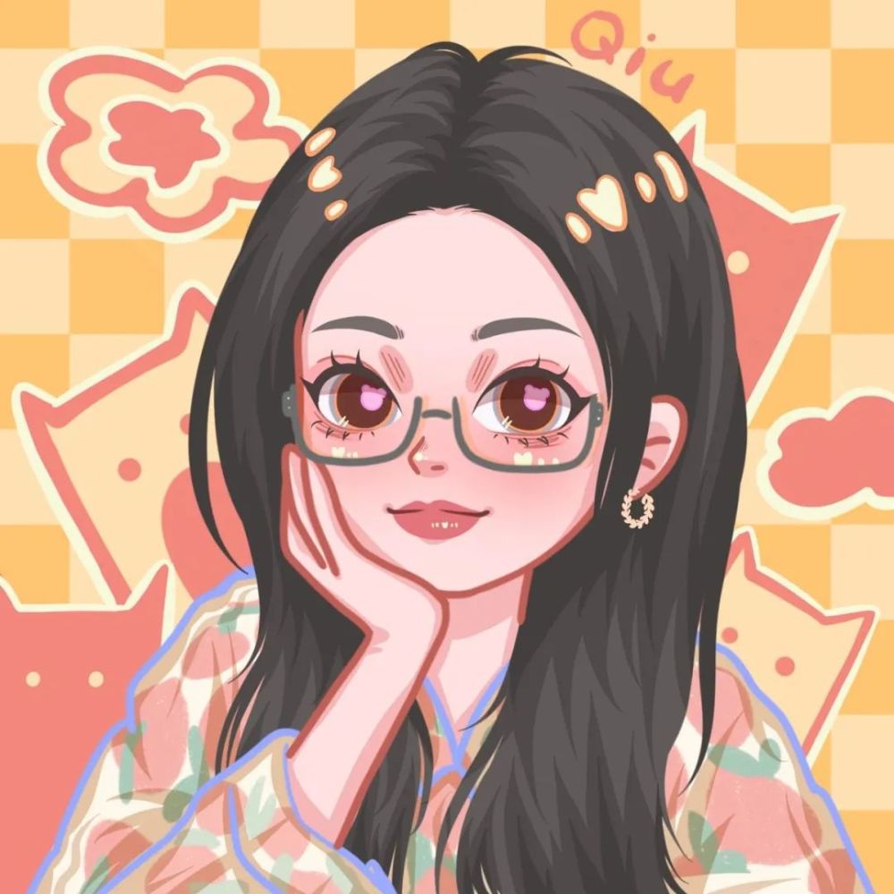 头像|可爱卡通女生头像 手绘鸭风fg女生头像 - 鸭风头像线稿 - 实验室