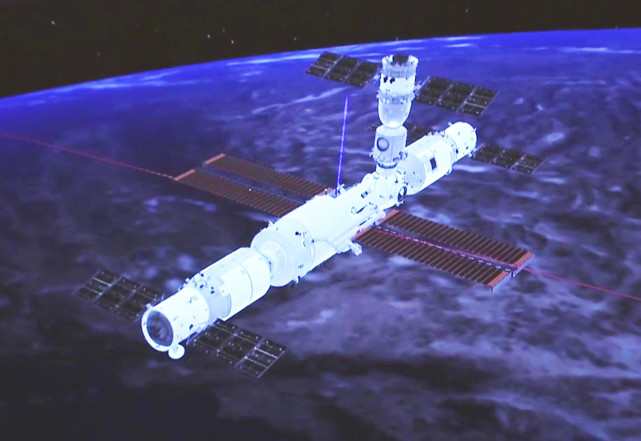 太空授课期间天宫空间站飞行姿态为何倒扣或许与太阳有关