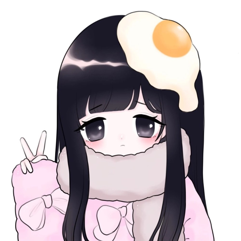 原创动漫女头这个冬天真好有雪有爱有琪酱一直在