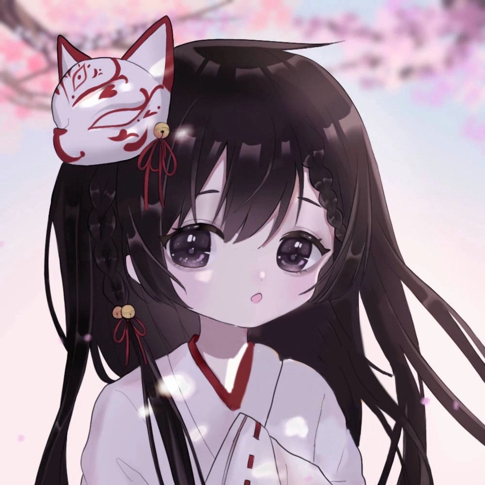 原创动漫女头这个冬天真好有雪有爱有琪酱一直在