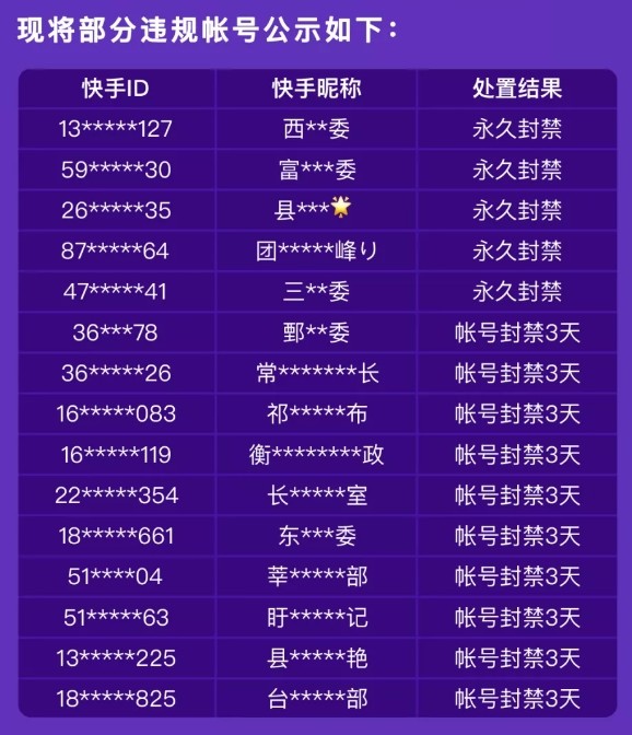 快手账号一般卖多少钱算违规