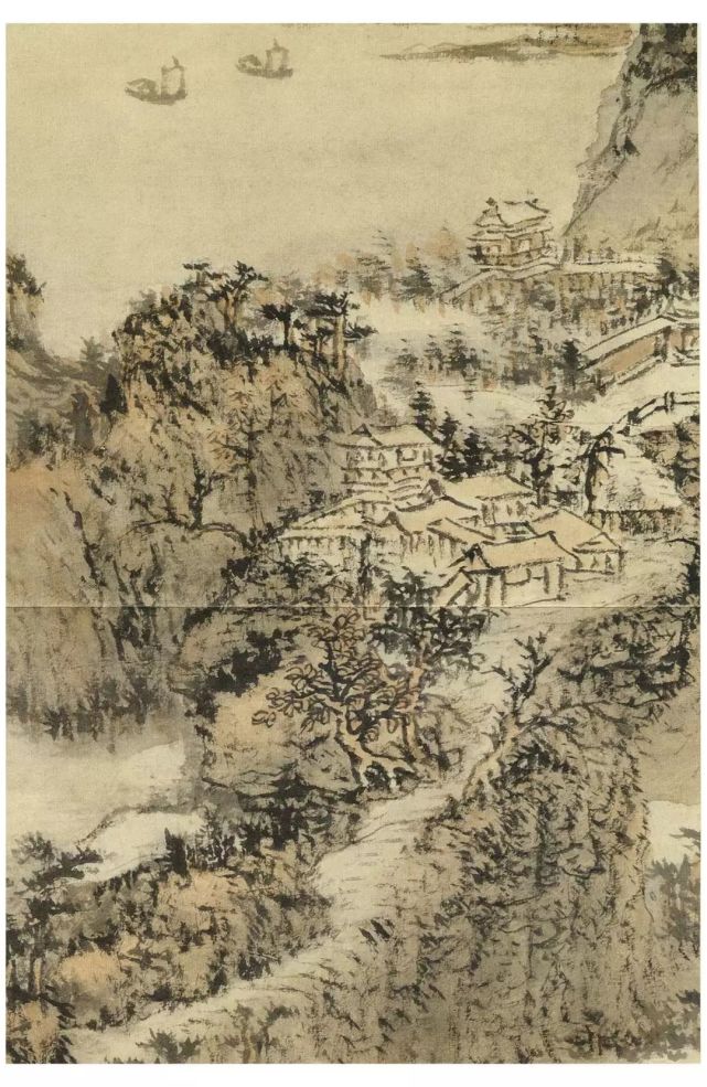 髡残山水册页,笔墨高古|高古|山水册页
