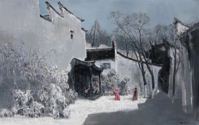 何宏江:联说油画家杨明清作品