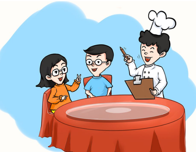 到了晚上,大家到了饭店后,10个人挤在了一桌,看到酒桌上的菜,周雯感觉