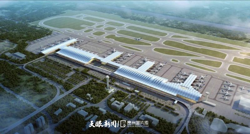 贵阳机场全景效果图今日起,贵阳龙洞堡国际机场t3航站楼正式投入使用.