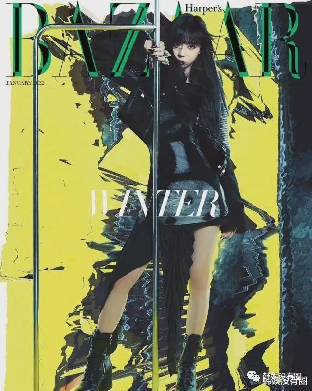 出道1周年倒计时!aespa登《时尚芭莎》1月刊封面