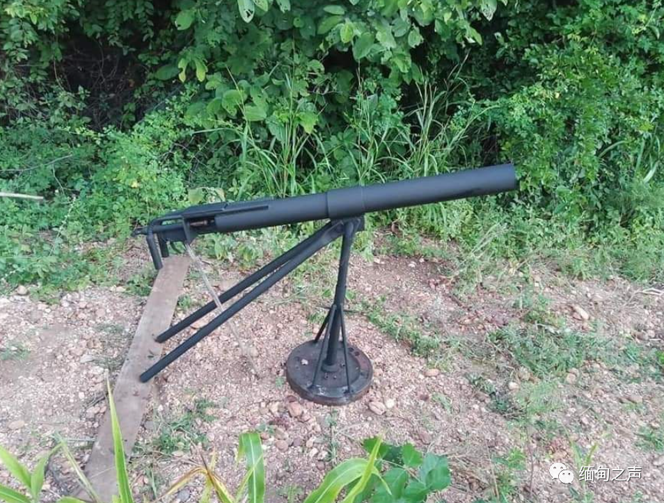 缅甸防卫军自制迫击炮,试炸视频曝光,火力不小