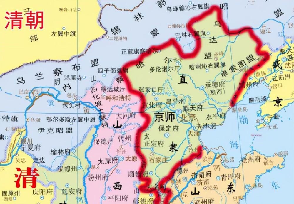 清朝九大总督地图图片