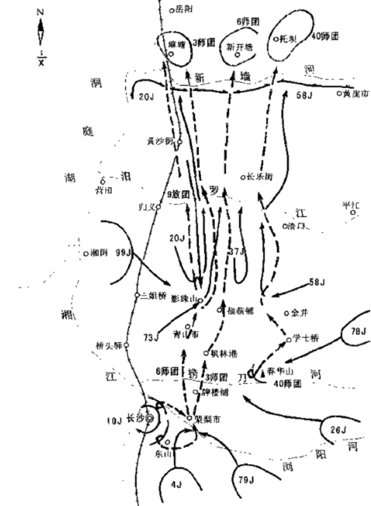 第三次長沙會戰作戰示意圖(二)經過這三次長沙會戰,中國將士以超過