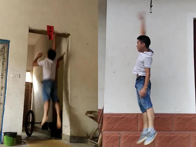 为了入警他反复训练摸高这是一名小个子民警的养成记