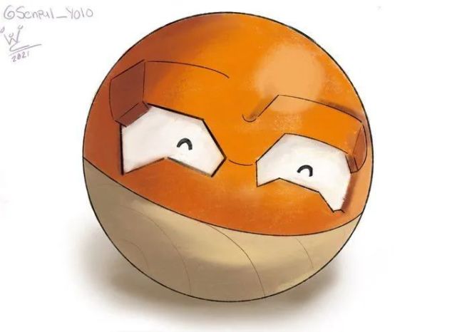 图集洗翠样子的雷电球笑眯眯的样子很受欢迎