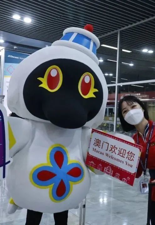 欢迎抵澳旅客"麦麦"作为澳门旅游吉祥物澳门安全宜游的信息今年九月