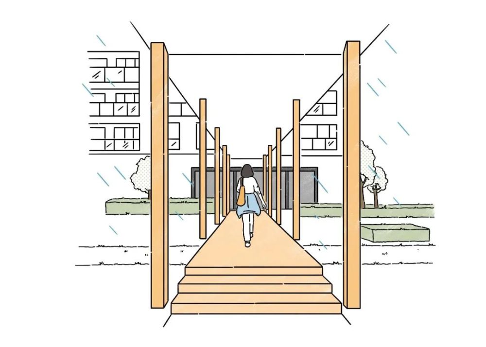 *风雨连廊,滴雨不沾沉浸社交我和邻居的关系,从"避免尴尬"到"舒适相处