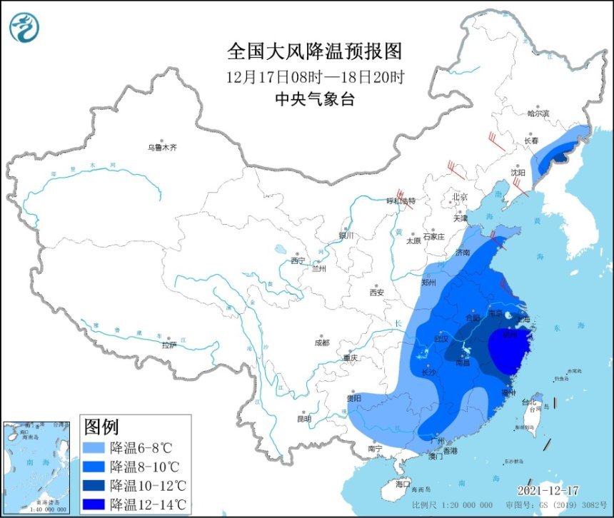 今冬第五轮寒潮来袭：中东部地区降温幅度可达12℃以上多地现大风黑料不打烊最新2021地址