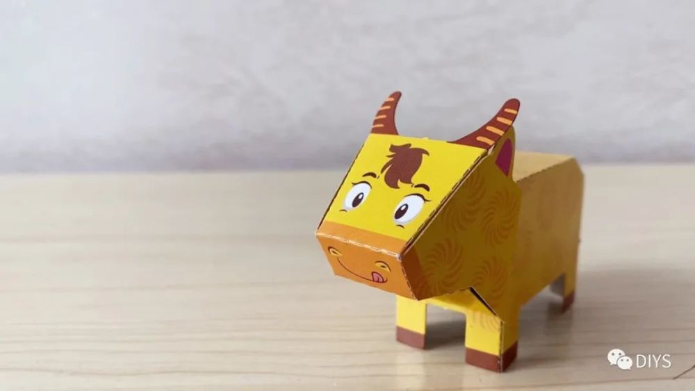 手工制作一只可爱的立体黄牛
