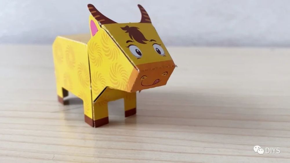 手工制作一只可爱的立体黄牛