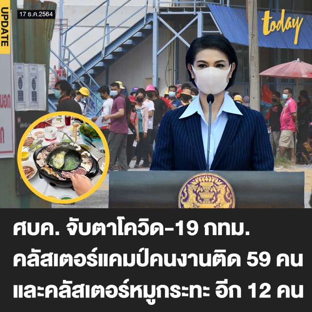 曼谷工地,烤肉火锅聚餐发现集群案例 70余人确诊|甲米|春武里府|泰国