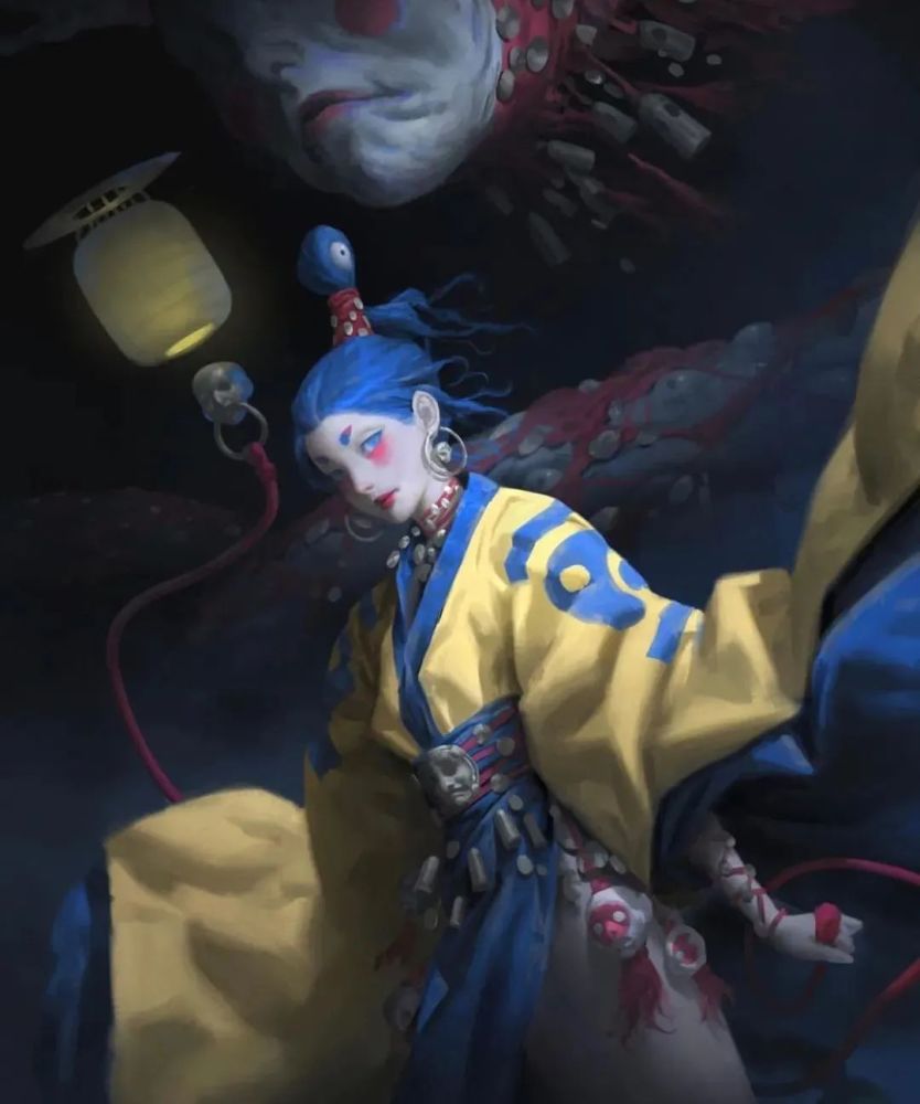 马来西亚人气画师 zeen chin 怪诞人物绘画,他擅长陶泥厚涂,画风古怪