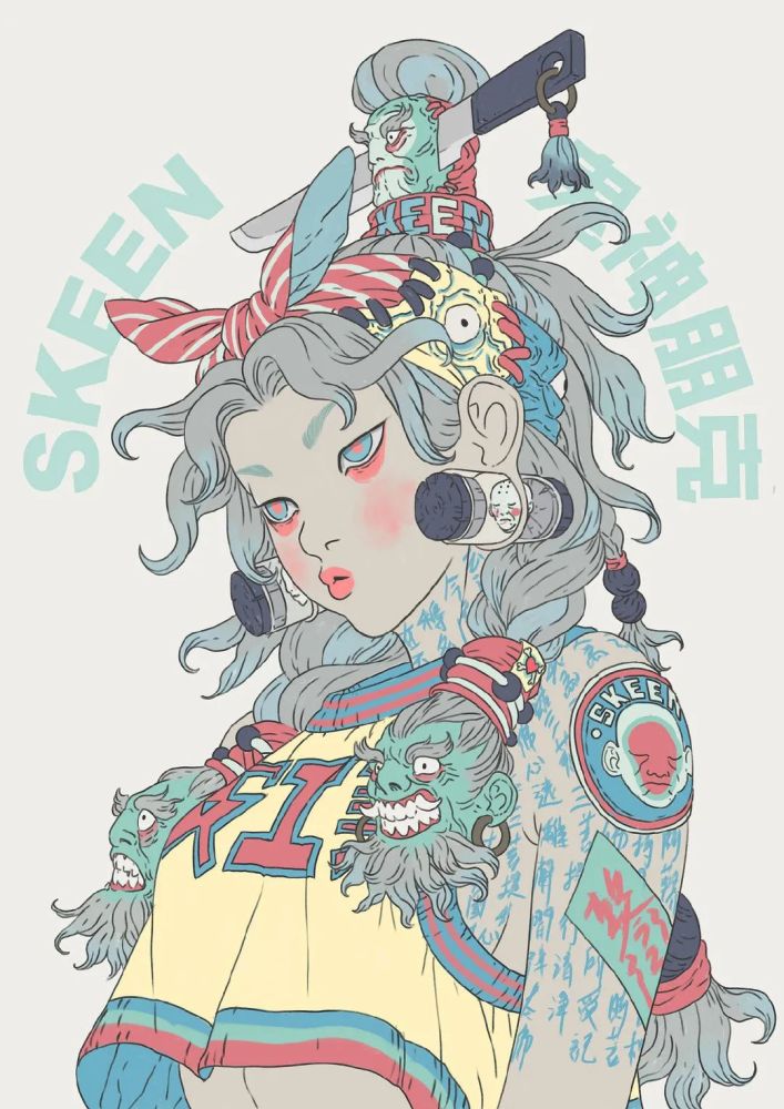 马来西亚插画师zeen chin作品大全_腾讯新闻