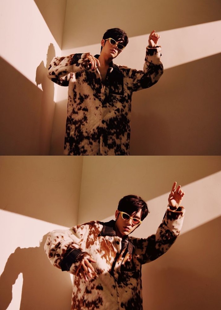 张颜齐摩登光影大片电影氛围拉满戴墨镜神秘侧脸时尚感足