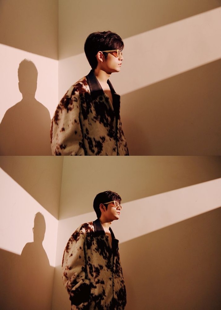 张颜齐摩登光影大片电影氛围拉满戴墨镜神秘侧脸时尚感足