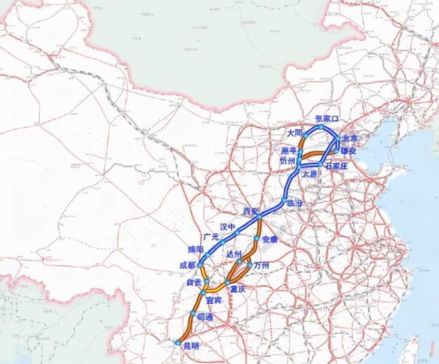 京昆通道示意图