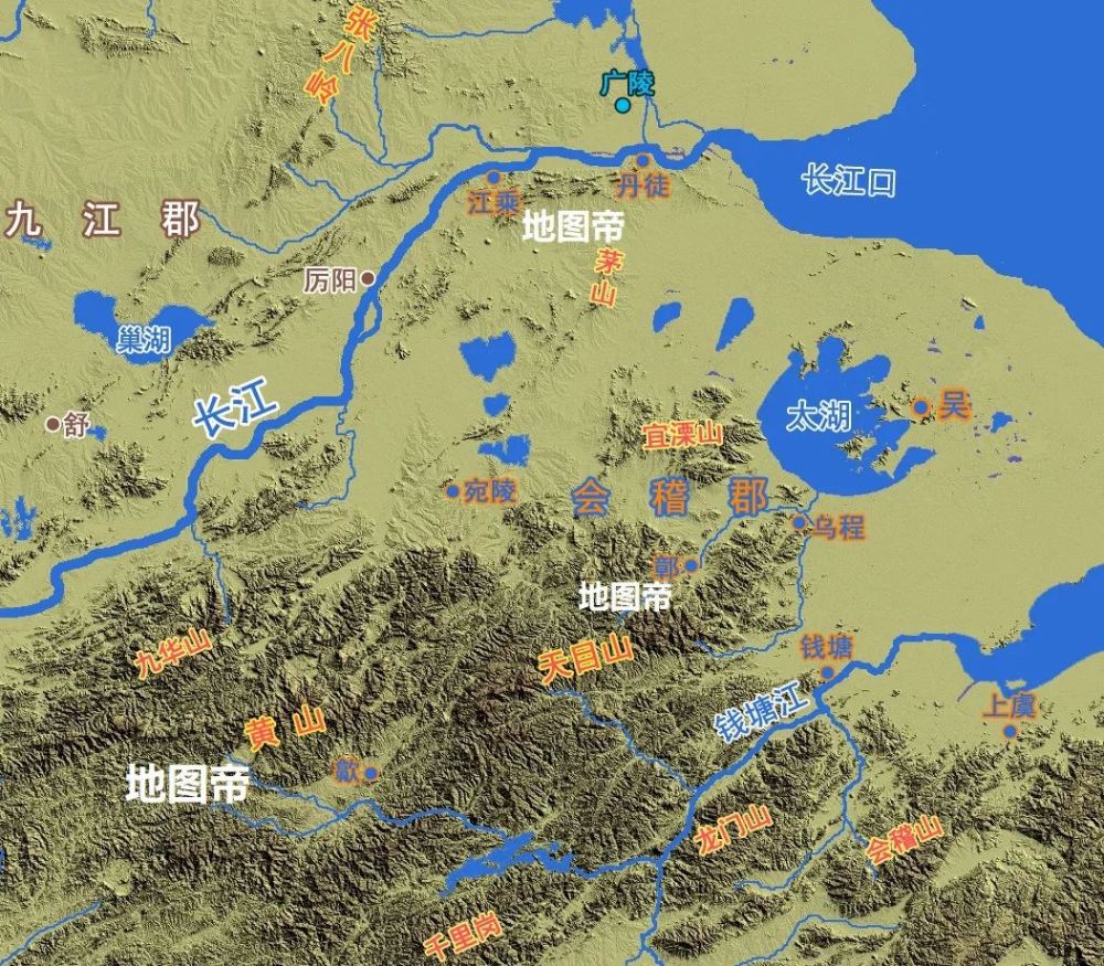 秦末项梁和项羽占据的会稽郡在哪