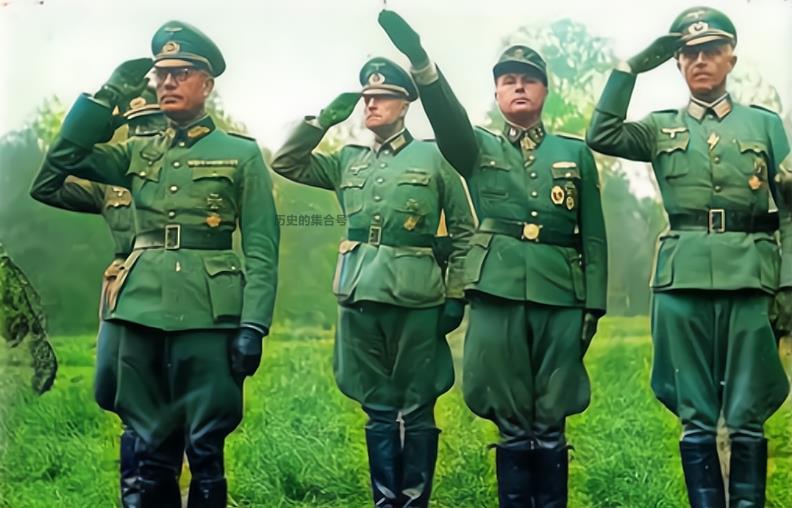 一张图看懂二战时期德国党卫军和国防军区别请仔细看那敬礼姿势
