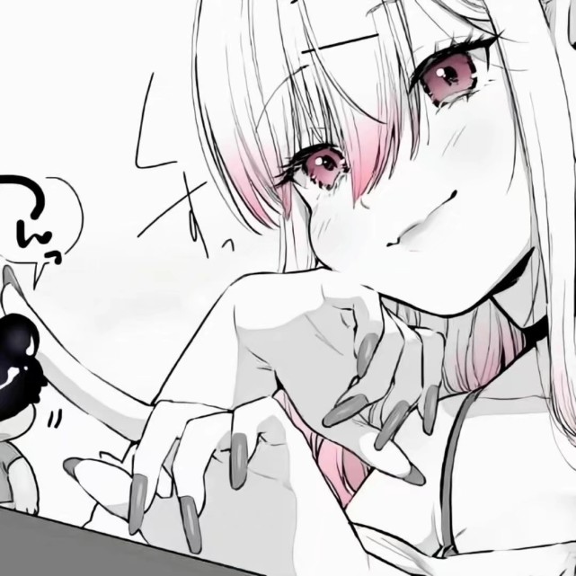 动漫头像丨黑白女头