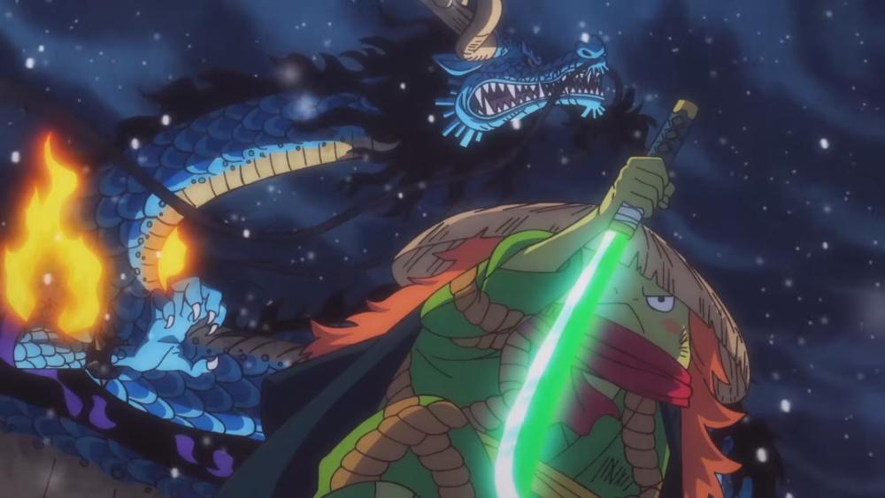 One Piece Episode 1004 The Nine Heroes Of The Red Sheath Show Their Might All The Members Flowed Sakura Big Moves Taking Turns To Suppress Kaido Laitimes