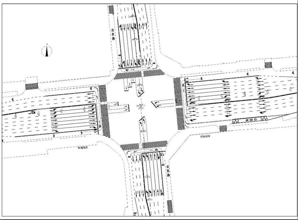 优化后交叉口渠化图路口优化后效果如何?