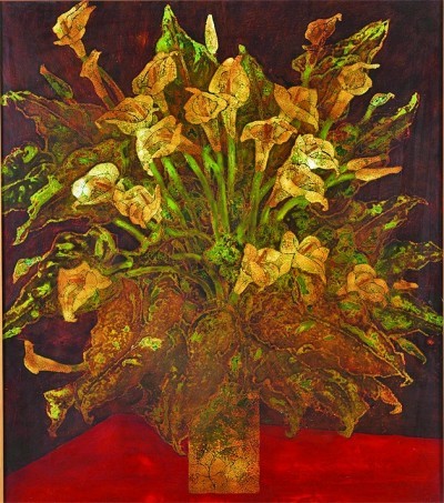 (雕塑) 杨奇瑞《人才强国》(中国画) 黄骏《五四运动》(油画) 许