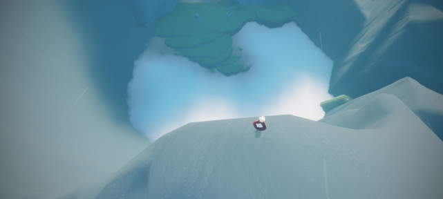 云野爱心云进入晨岛飞向前方的山顶,在山顶上飞到一定的高度就可以