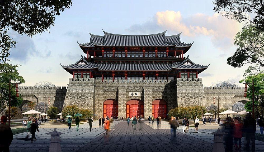 海坛古城在平潭岛西北看澳村西侧500多米的海面