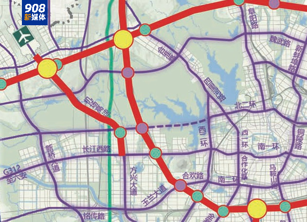 合肥大外环高速规划图图片