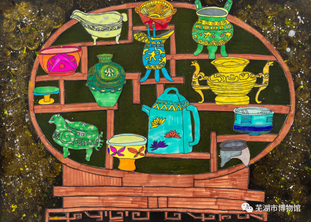 芜湖市博物馆荣获"我在博物馆画文物"全省青少年绘画大展优秀组织奖