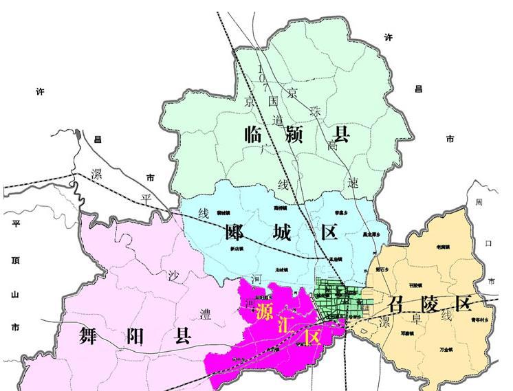 河南省的区划调整17个地级市之一漯河市为何有2个县