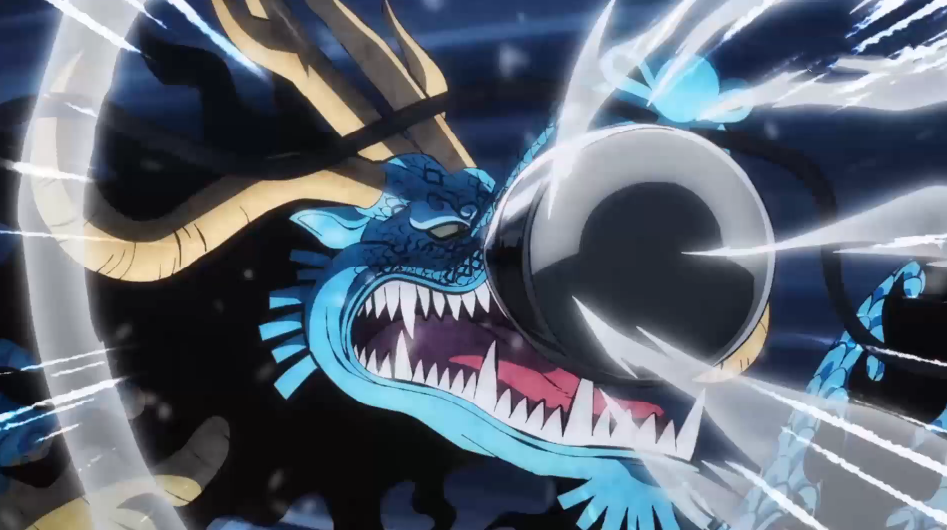 海贼王1004集燃起来了以藏打出冲击炮效果雷藏更是让凯多打自己