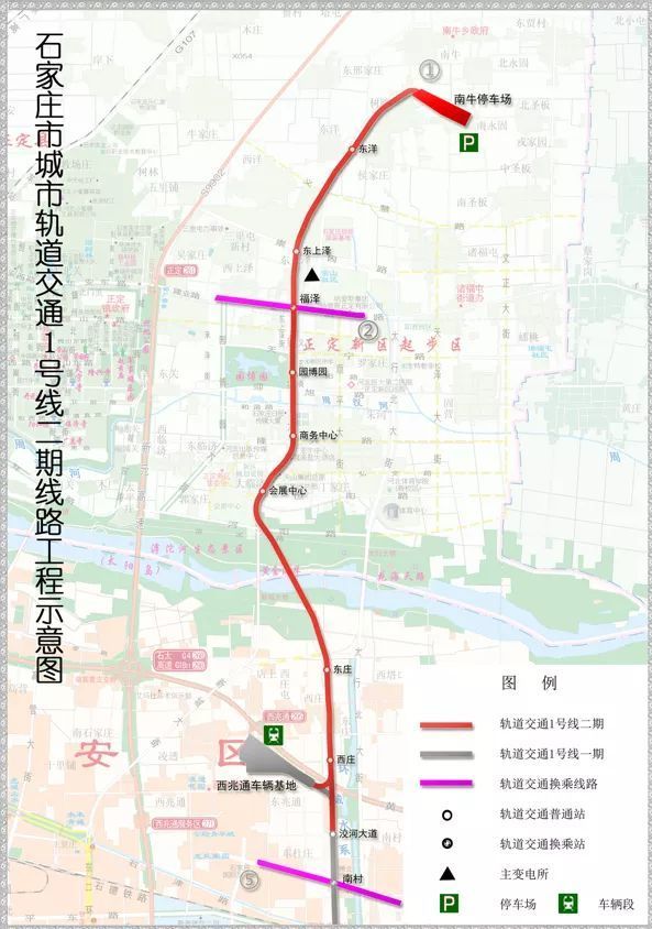 正定地铁线路图图片