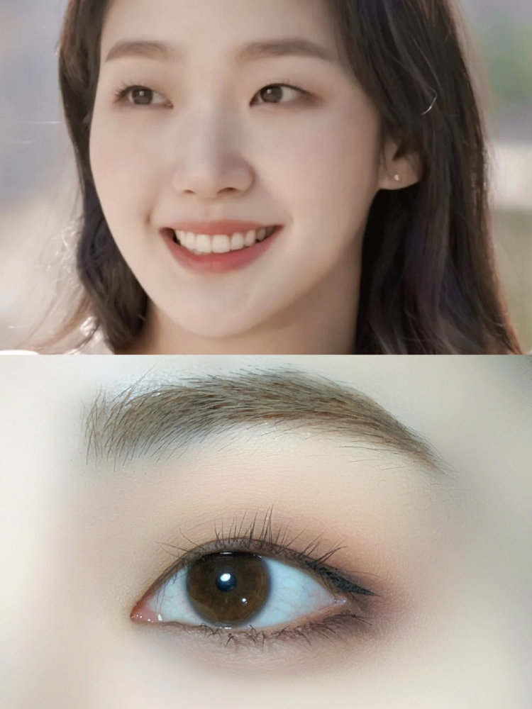 金高银式极简眼妆单眼皮弱化上眼影画法