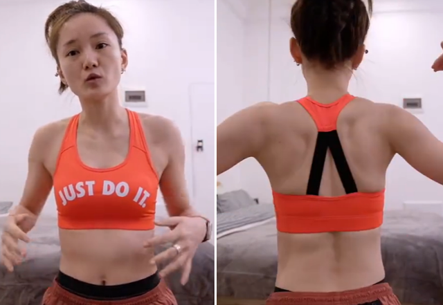 但馨子也在视频的最后,给大家展示了自己如今的身材,如今的馨子已经