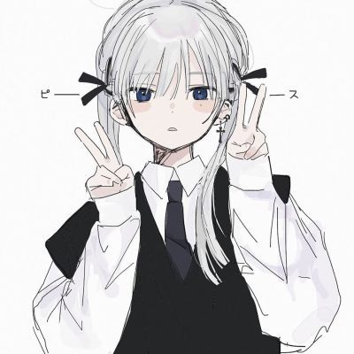 手绘日系少女头像你心动了咩