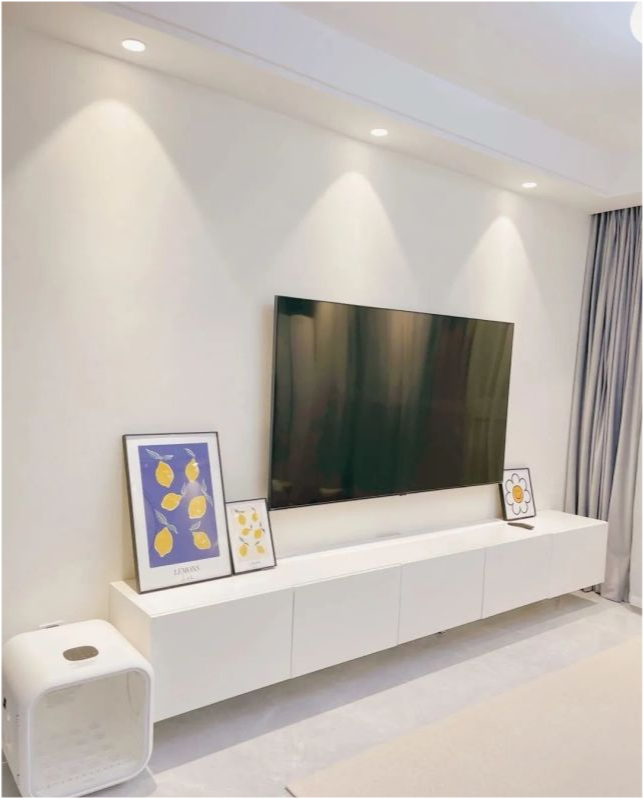 年轻人电视墙别再做造型了学她家装修极简又漂亮很惊艳